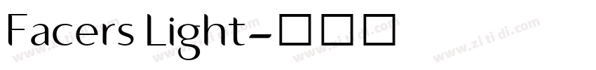 Facers Light字体转换 Facers Light字体转换